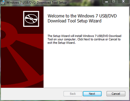 Установка Windows 7 USB DVD Download Tool