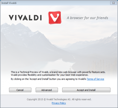 Установка браузера Vivaldi